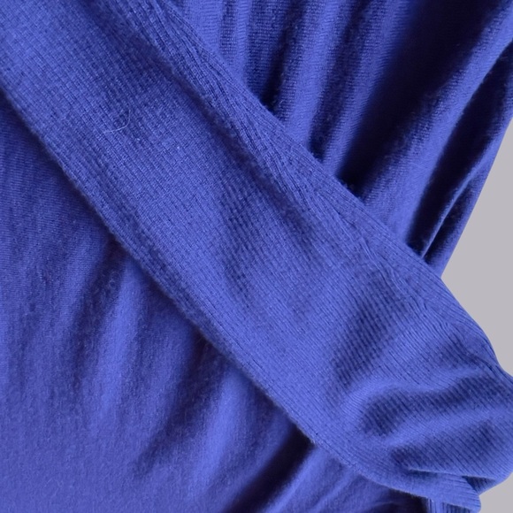 Eileen Fisher 100% merino wool lightweight blue sweater large - Picture 8 of 10